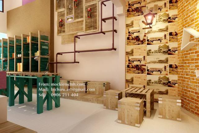 Mộc Kiến Xinh chuyên thiết kế - thi công nội thất Shop - Showroom, cafe, nhà ở - 18