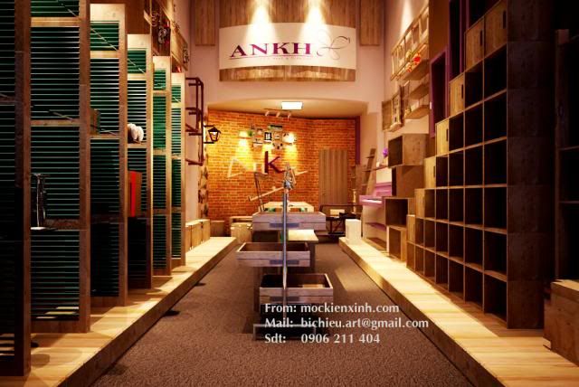 Mộc Kiến Xinh chuyên thiết kế - thi công nội thất Shop - Showroom, cafe, nhà ở - 15