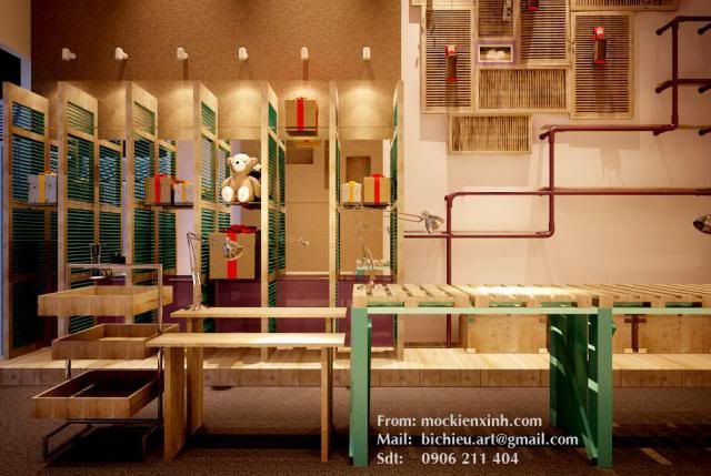 Mộc Kiến Xinh chuyên thiết kế - thi công nội thất Shop - Showroom, cafe, nhà ở - 17