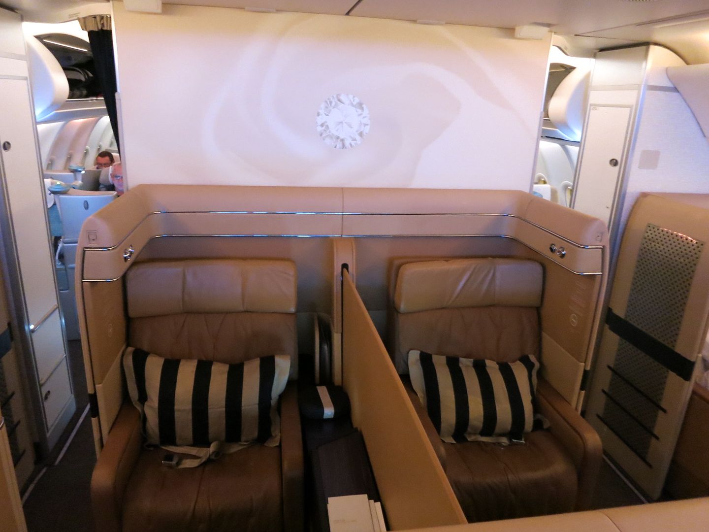 Etihad First Class cabin IAD-AUH