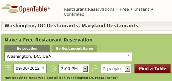 online restaurant reservations