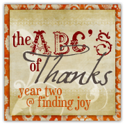 Finding Joy </P>
<P></P>
<P>The ABC's of Thanks