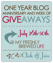 My Freshly Brewed Life :: One Year Blog Anniversary and Week of Giveaways