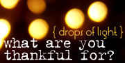 drops of light { a visual journal of gratefulness }