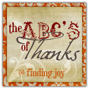 Finding Joy </P>
<P></P>
<P>The ABC's of Thanks
