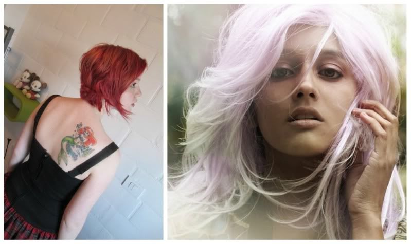 Dyed hair