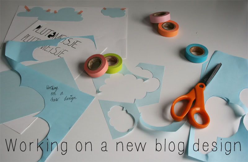 Plutomeisje - werken aan een nieuw blog design