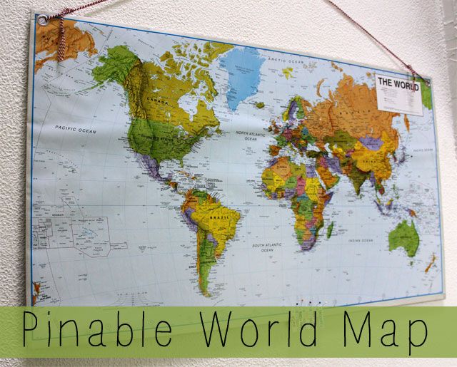 DIY Pinable World Map