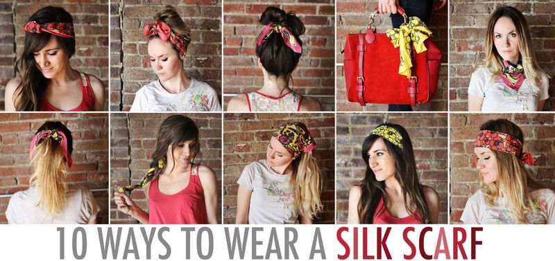 Link Love: Ten ways to wear a silk scarf