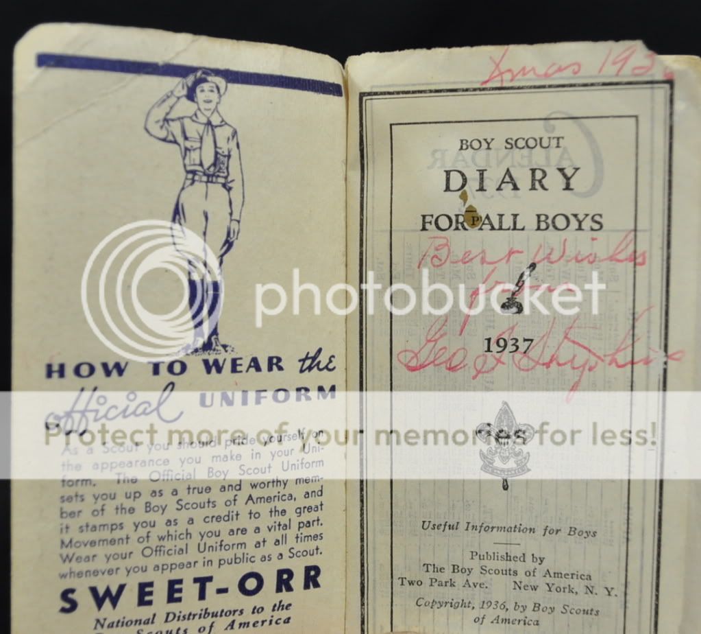 Vintage 1937 Boy Scout Diary Jamboree Edition Vintage America  