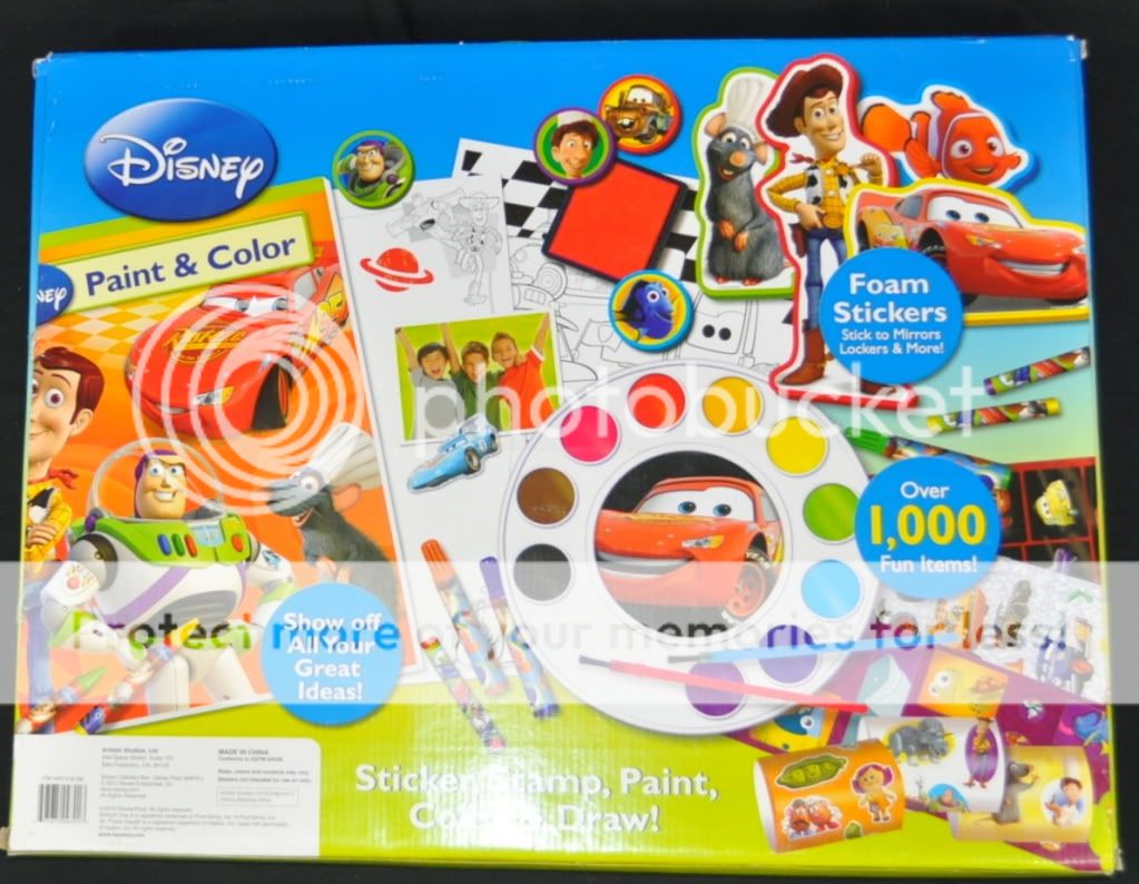 NEW Disney Kids Activity Paint & Color Kit 1,000 Art Items Stickers 