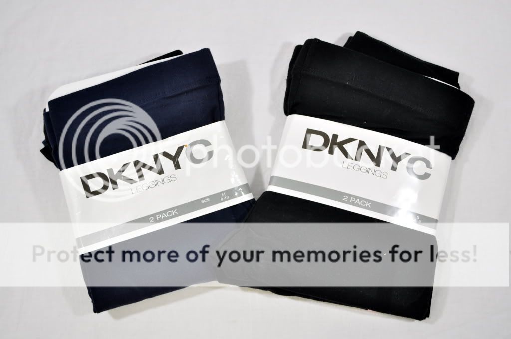 NEW DKNY Jeans Womens 2 Pack Leggings Cotton Spandex  