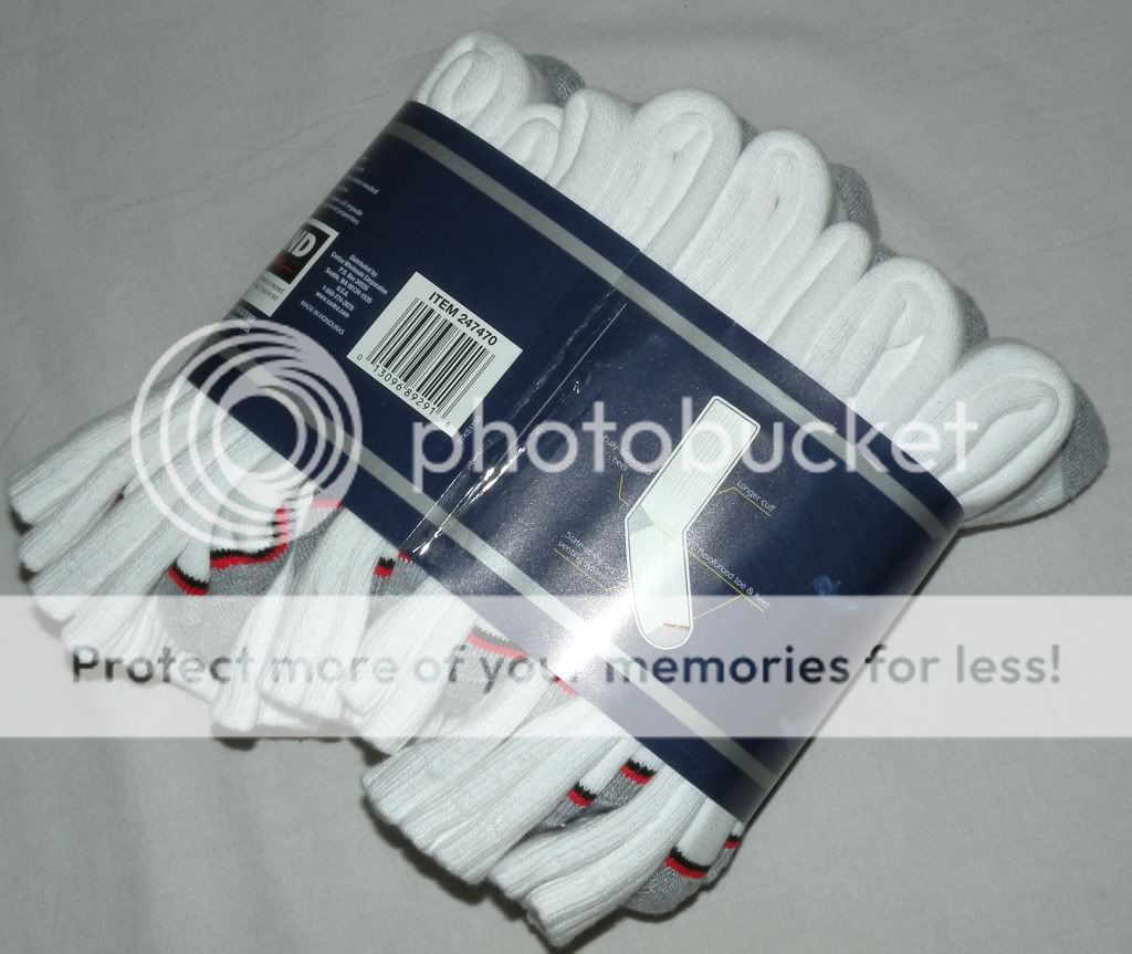 New Kirkland 10 Pair Pack Mens White Socks Fits 6 12