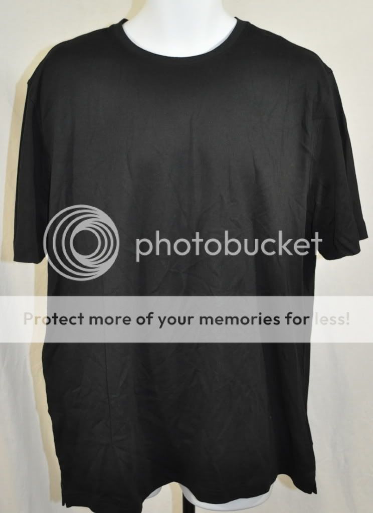 Kirkland Mens Premium Pima Cotton Short Sleeve Crew Neck T Shirt Black