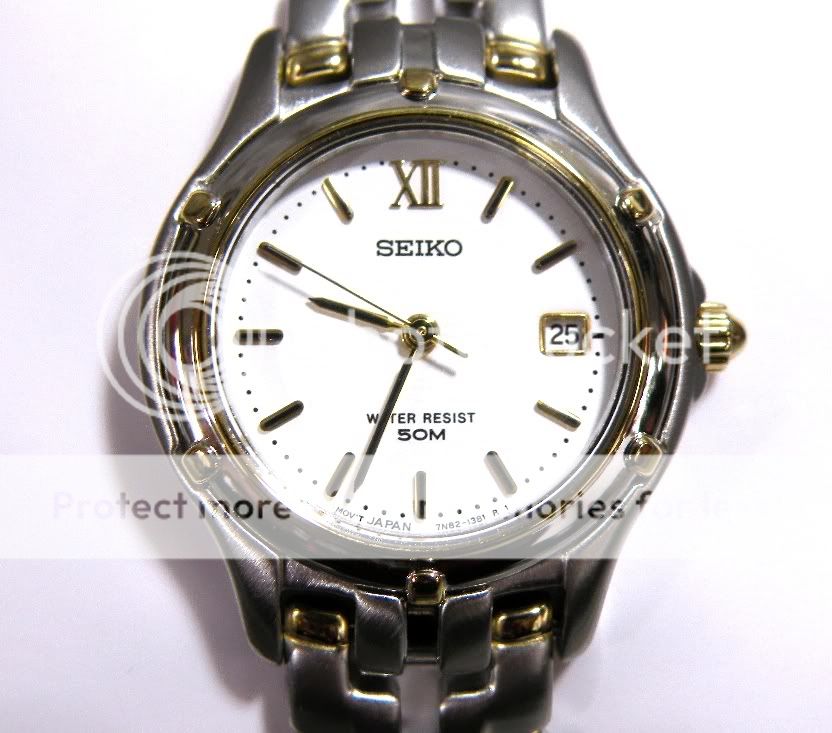 Brand New Seiko Womens SXE586 Le Grand Sports Two Tone Watch  