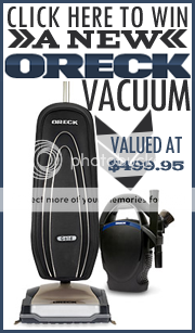 the great Oreck Vacuum Giveaway